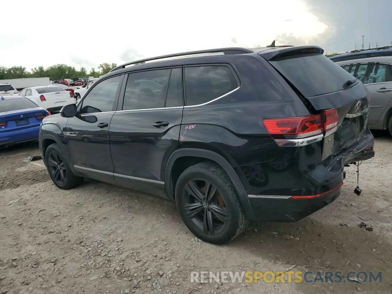 2 Photograph of a damaged car 1V2RR2CA6MC600750 VOLKSWAGEN ATLAS 2021
