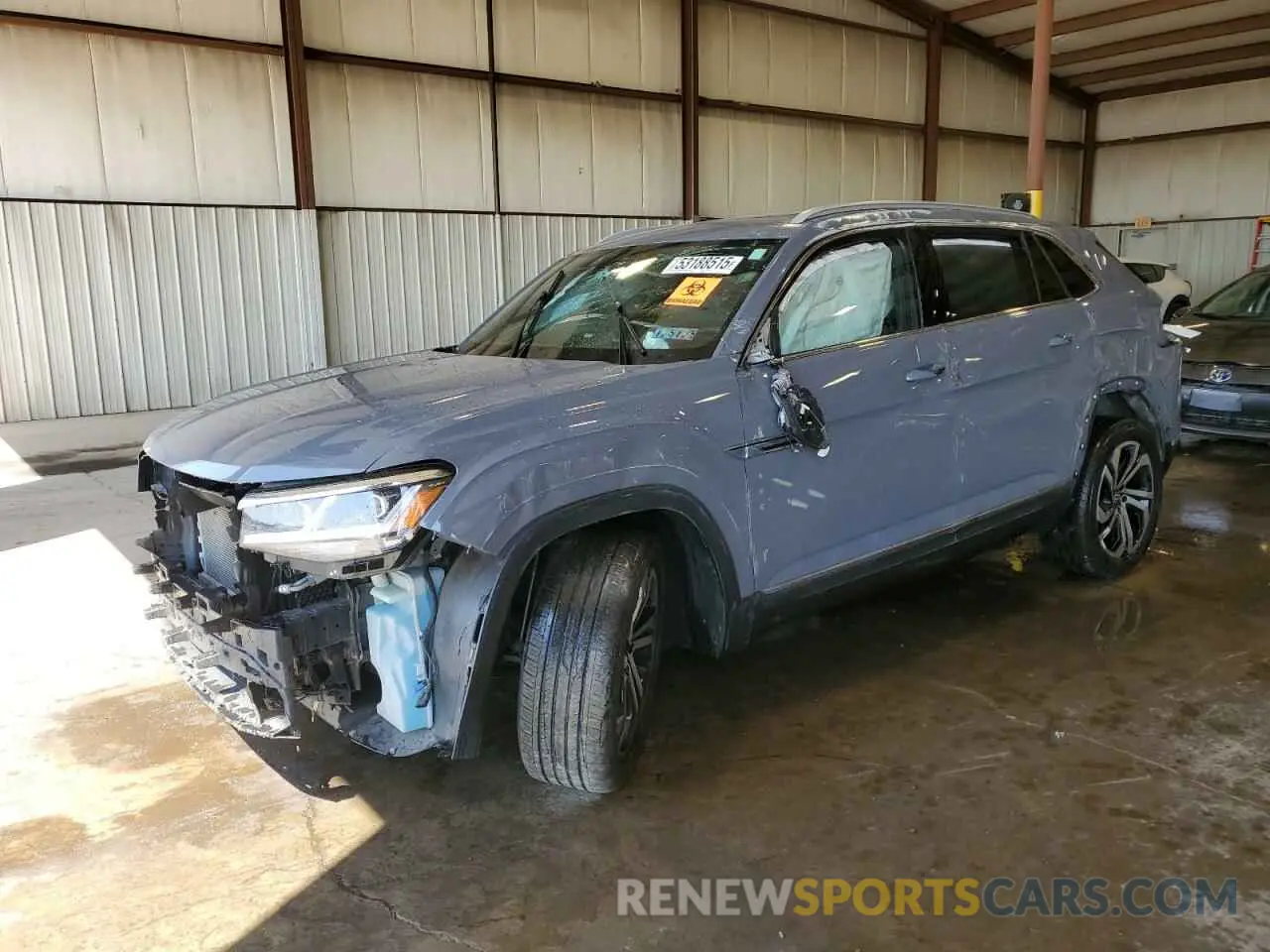 1 Photograph of a damaged car 1V2TE2CA9MC235207 VOLKSWAGEN ATLAS 2021