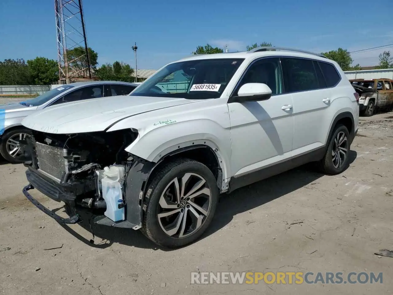 1 Photograph of a damaged car 1V2TP2CA2MC556063 VOLKSWAGEN ATLAS 2021