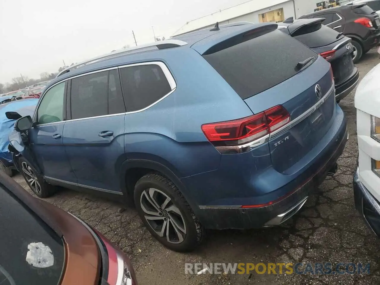 2 Photograph of a damaged car 1V2TR2CA8MC535700 VOLKSWAGEN ATLAS 2021