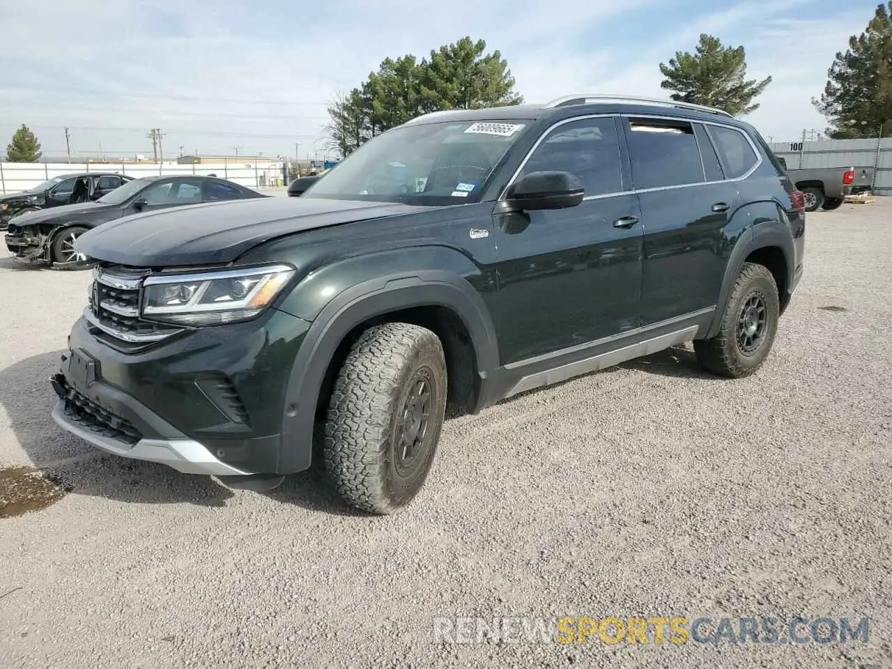 1 Photograph of a damaged car 1V2TR2CA9MC502544 VOLKSWAGEN ATLAS 2021
