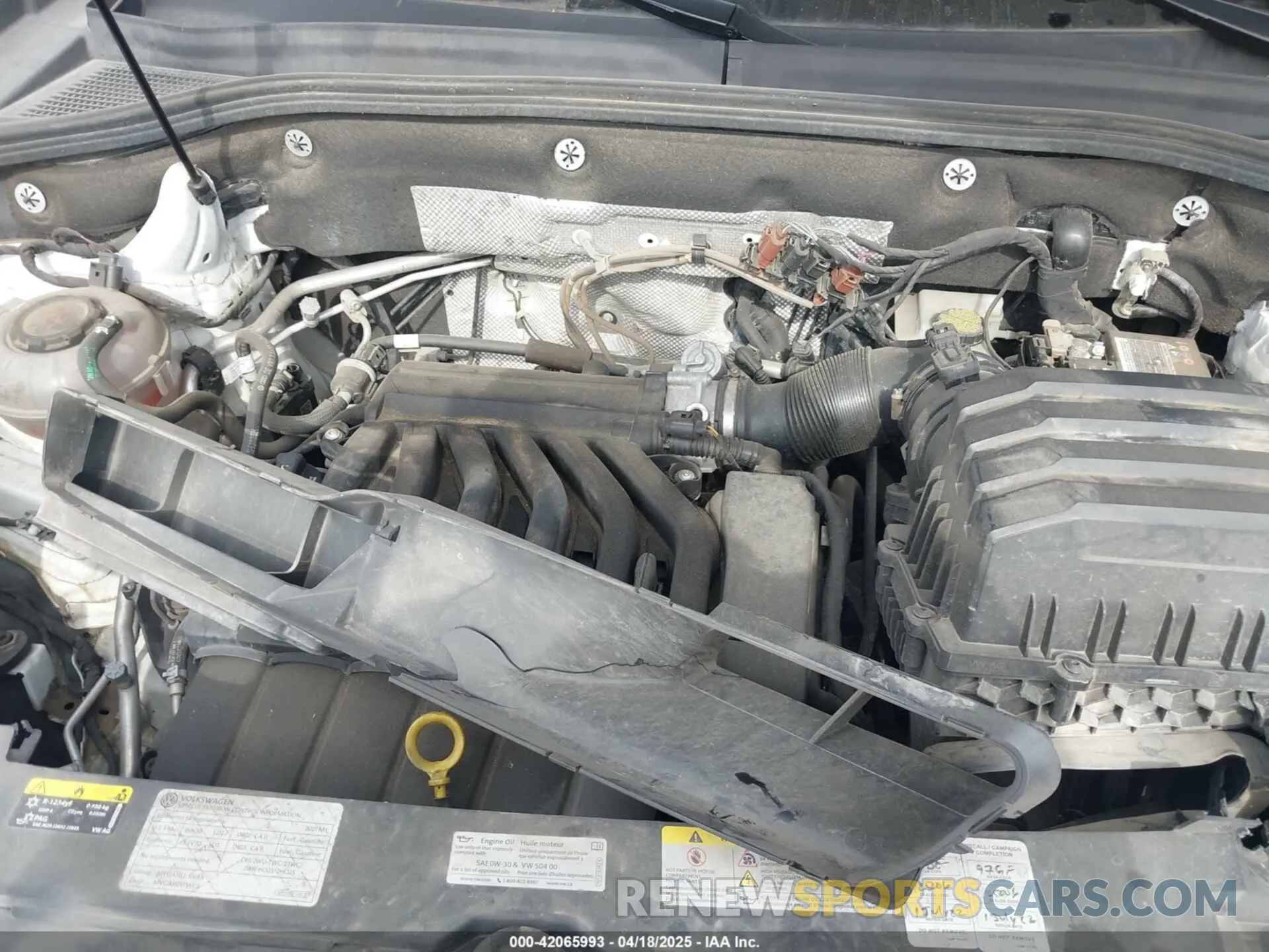 10 Photograph of a damaged car 1V2WR2CA3MC570349 VOLKSWAGEN ATLAS 2021