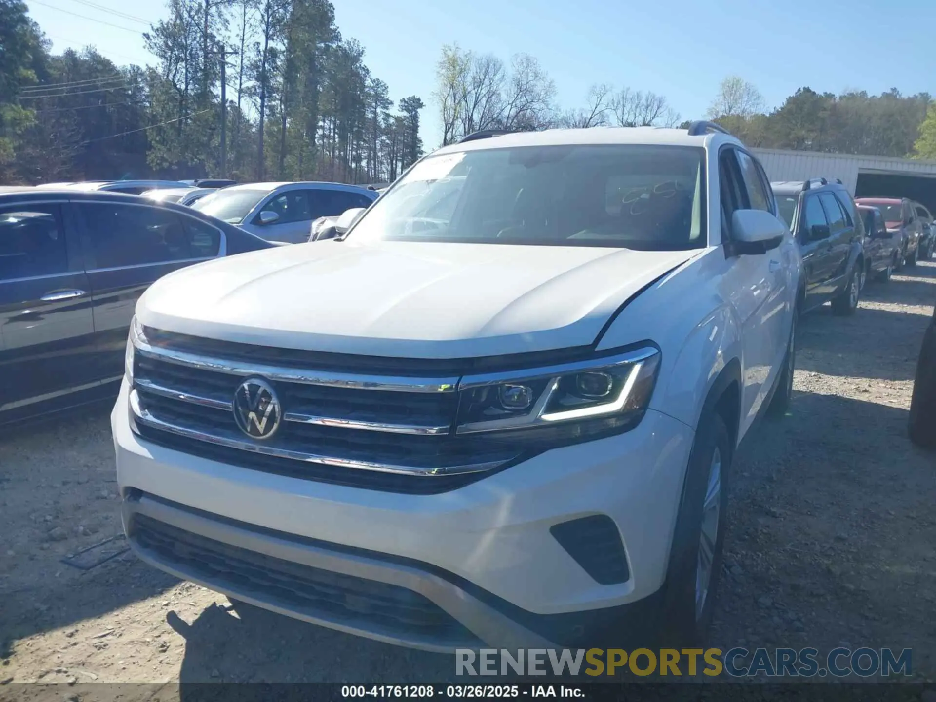 2 Photograph of a damaged car 1V2WR2CA3MC585840 VOLKSWAGEN ATLAS 2021