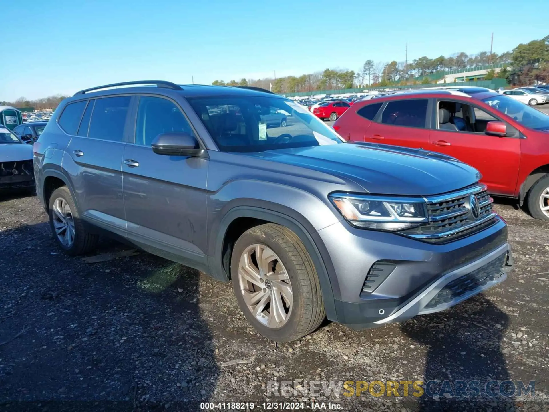 1 Photograph of a damaged car 1V2WR2CA6MC553626 VOLKSWAGEN ATLAS 2021