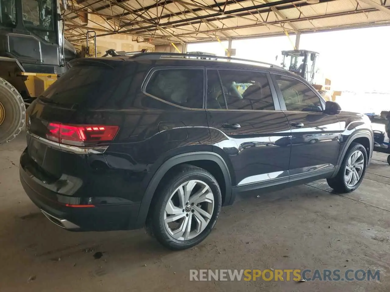 3 Photograph of a damaged car 1V2WR2CA6MC596444 VOLKSWAGEN ATLAS 2021