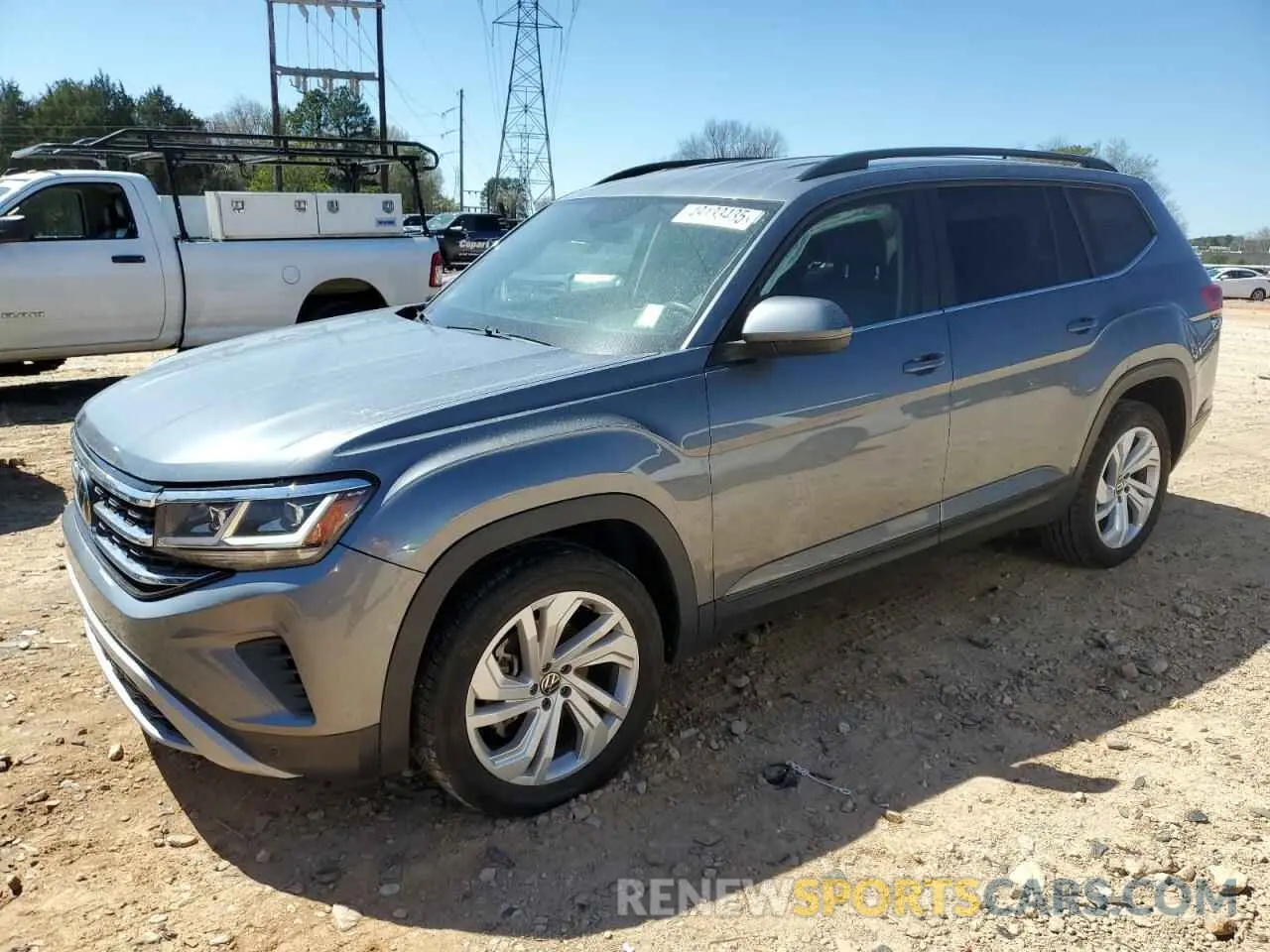 1 Photograph of a damaged car 1V2WR2CA8MC578236 VOLKSWAGEN ATLAS 2021