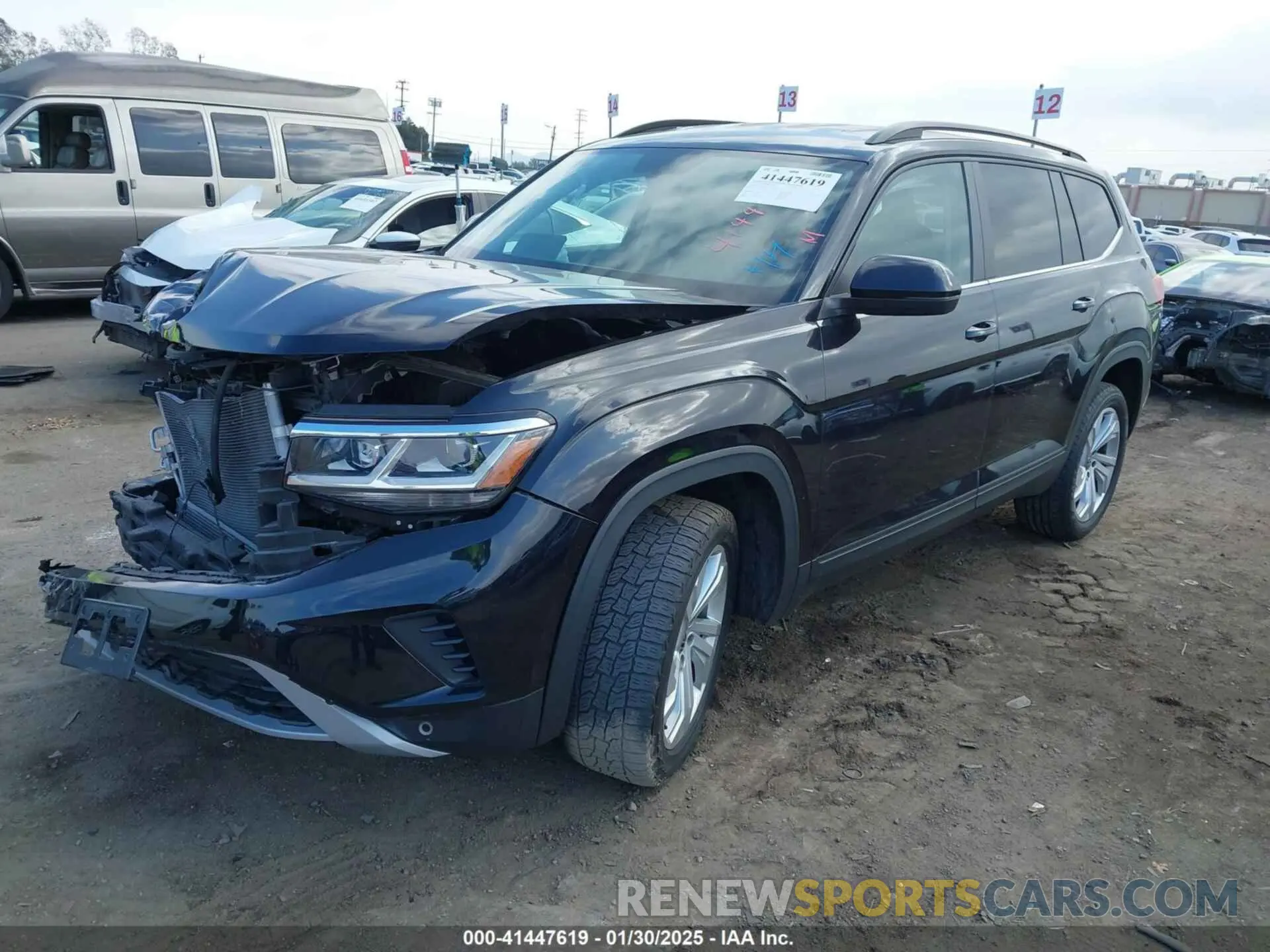 2 Photograph of a damaged car 1V2WR2CAXMC558294 VOLKSWAGEN ATLAS 2021