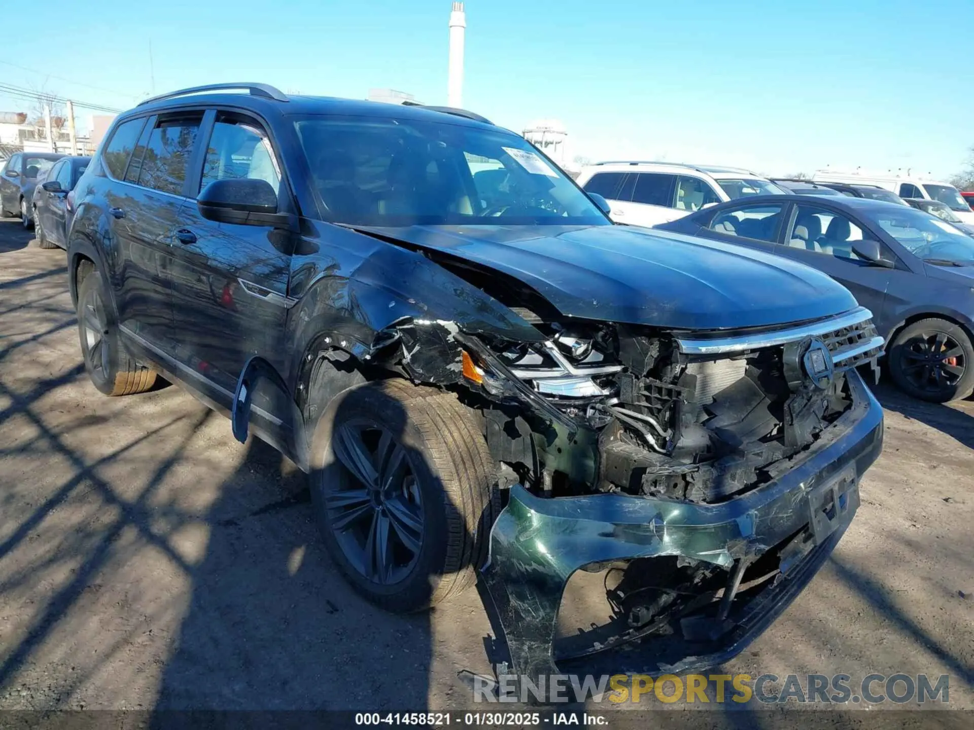 1 Photograph of a damaged car 1V2AR2CA9NC505811 VOLKSWAGEN ATLAS 2022