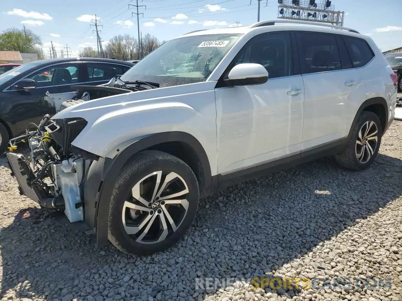 1 Photograph of a damaged car 1V2BP2CA6NC563112 VOLKSWAGEN ATLAS 2022
