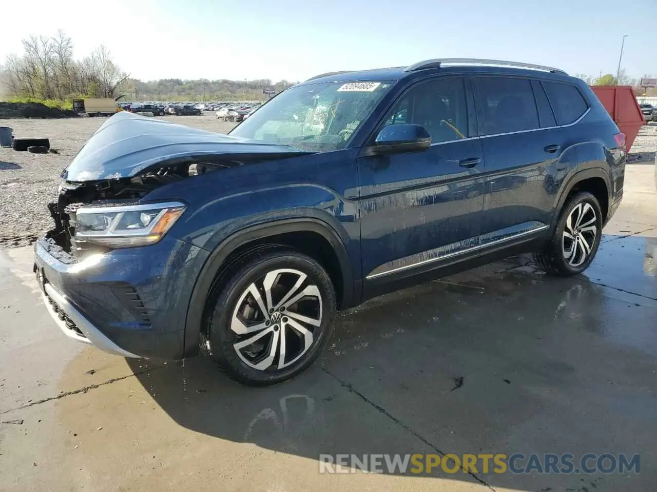 1 Photograph of a damaged car 1V2BP2CA7NC504537 VOLKSWAGEN ATLAS 2022