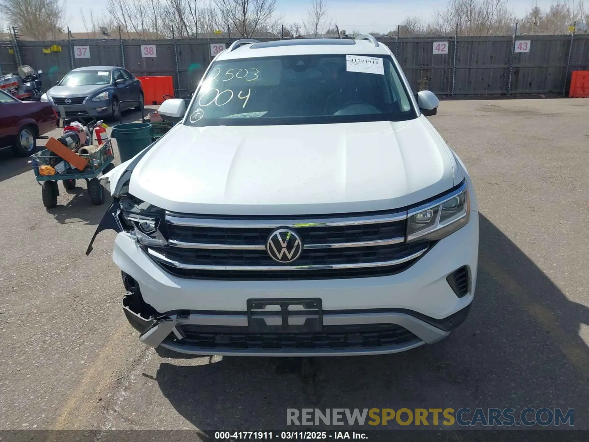 12 Photograph of a damaged car 1V2BP2CA9NC535465 VOLKSWAGEN ATLAS 2022