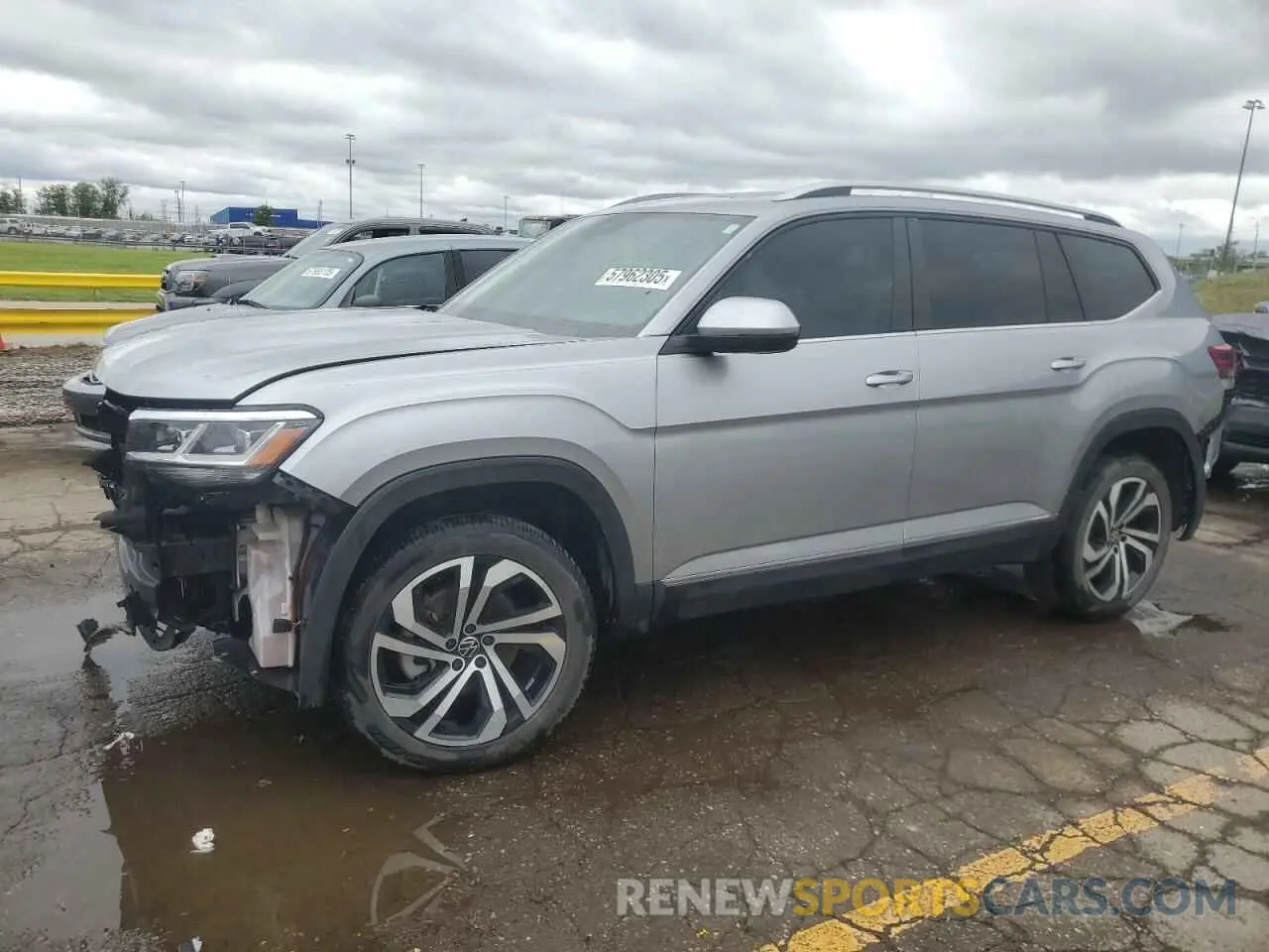 1 Photograph of a damaged car 1V2BR2CA8NC534303 VOLKSWAGEN ATLAS 2022