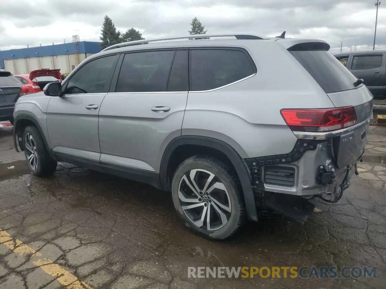 2 Photograph of a damaged car 1V2BR2CA8NC534303 VOLKSWAGEN ATLAS 2022