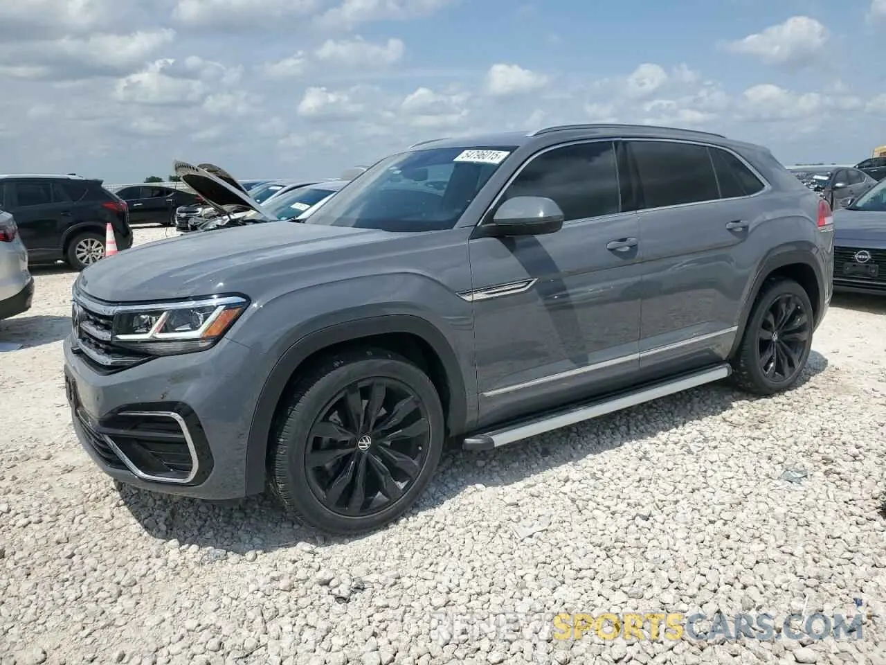 1 Photograph of a damaged car 1V2FE2CA6NC219819 VOLKSWAGEN ATLAS 2022