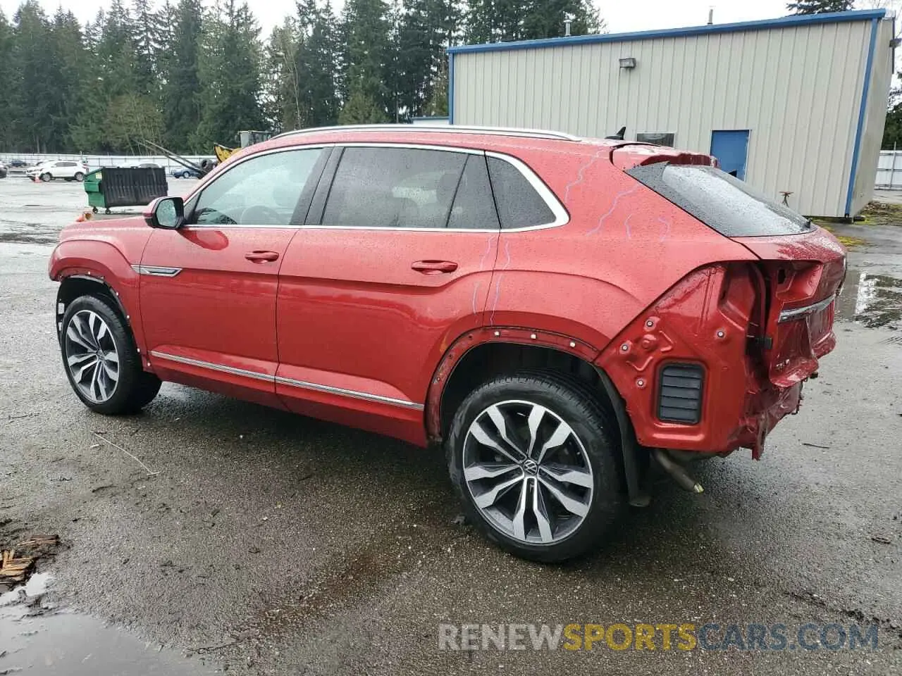 2 Photograph of a damaged car 1V2FE2CA6NC221165 VOLKSWAGEN ATLAS 2022