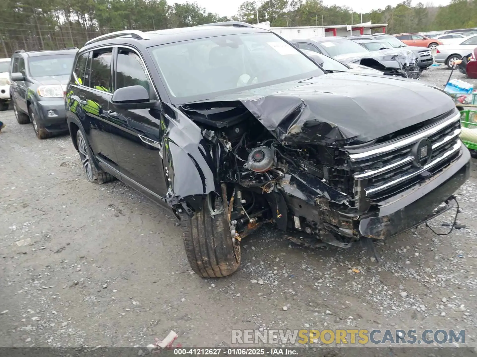 1 Photograph of a damaged car 1V2FR2CA0NC551128 VOLKSWAGEN ATLAS 2022