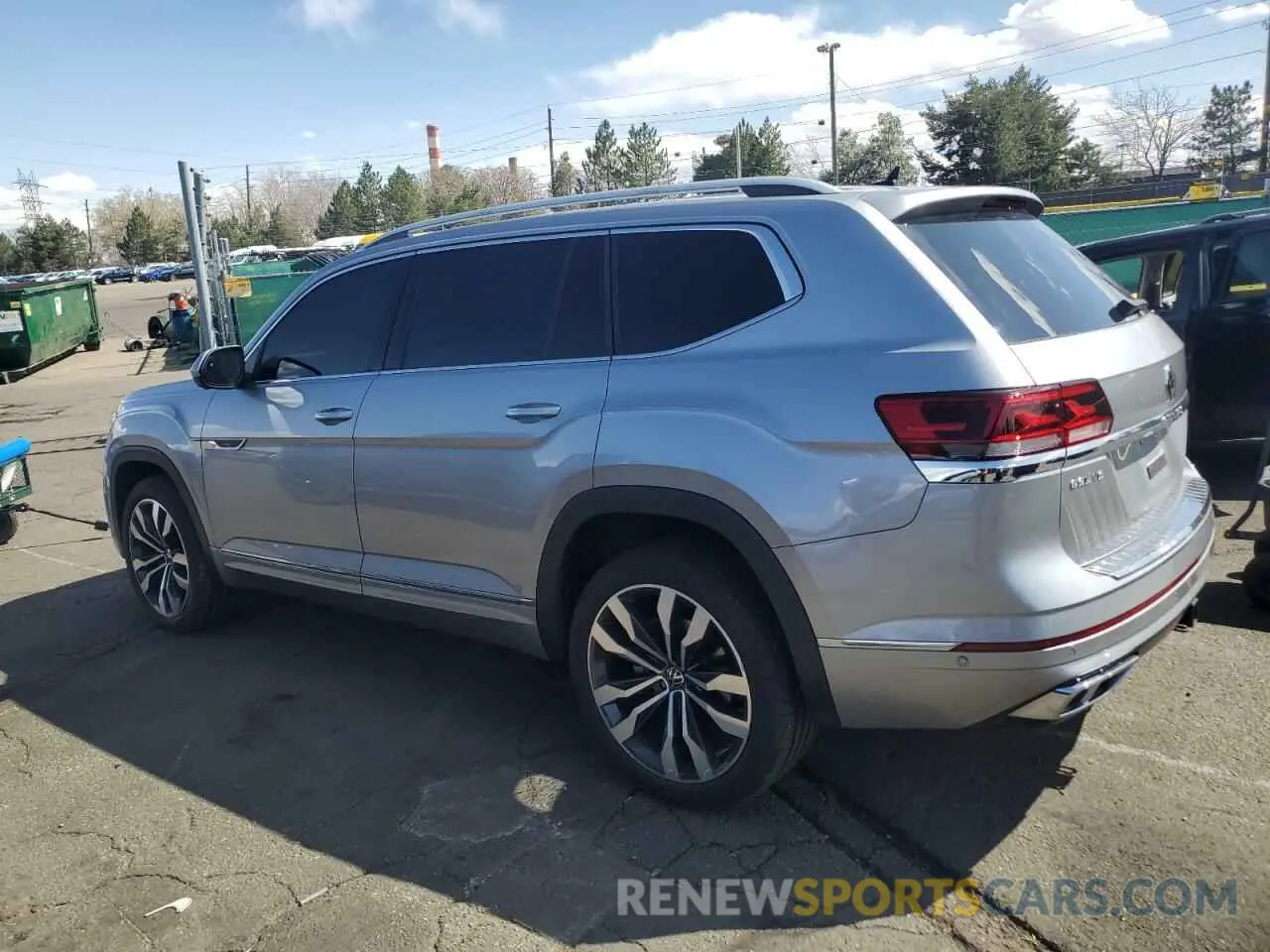 2 Photograph of a damaged car 1V2FR2CA9NC519052 VOLKSWAGEN ATLAS 2022