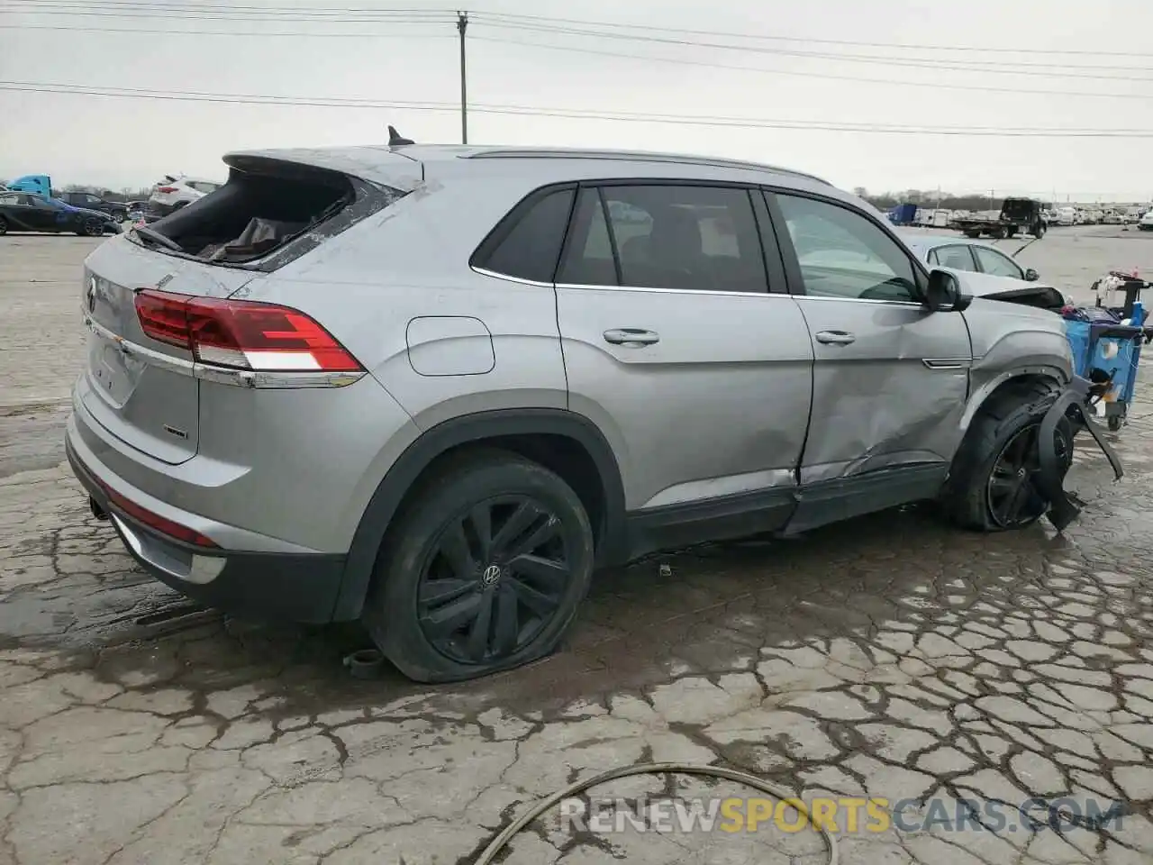 3 Photograph of a damaged car 1V2HE2CA5NC223854 VOLKSWAGEN ATLAS 2022