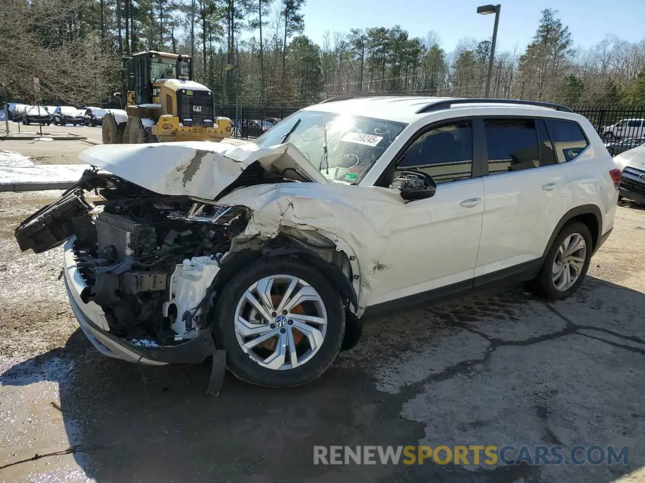 1 Photograph of a damaged car 1V2HR2CA3NC541041 VOLKSWAGEN ATLAS 2022