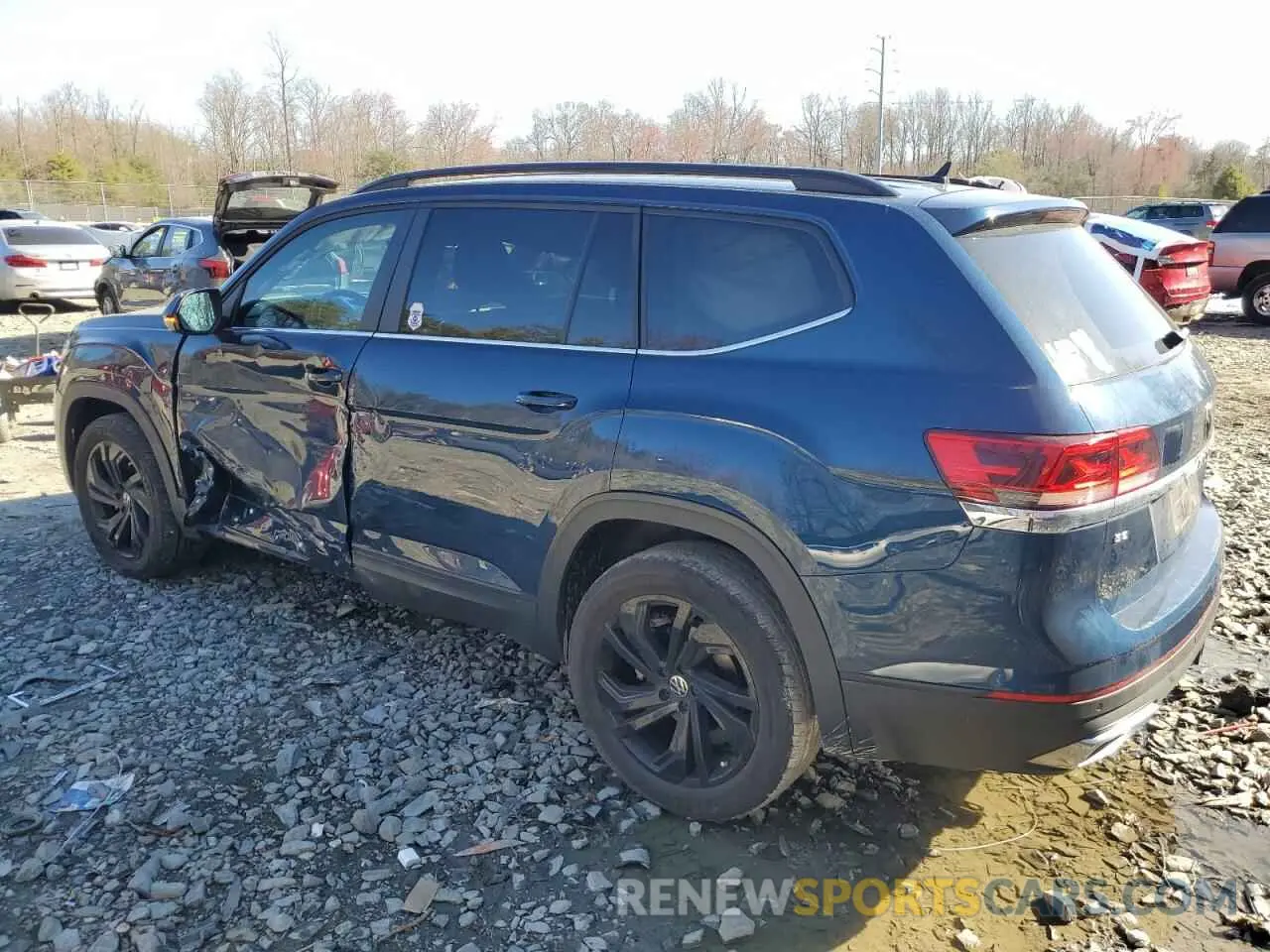2 Photograph of a damaged car 1V2HR2CA3NC550631 VOLKSWAGEN ATLAS 2022