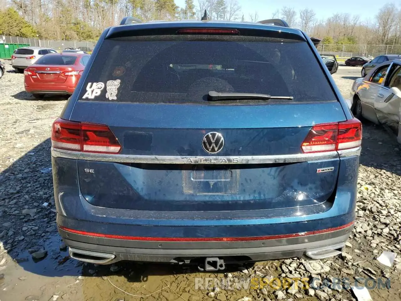 6 Photograph of a damaged car 1V2HR2CA3NC550631 VOLKSWAGEN ATLAS 2022