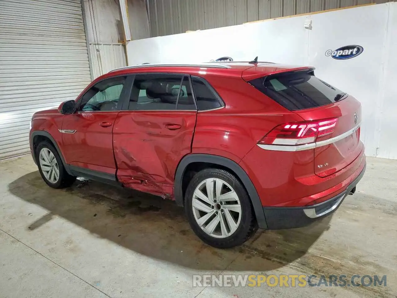 2 Photograph of a damaged car 1V2JE2CA6NC225324 VOLKSWAGEN ATLAS 2022