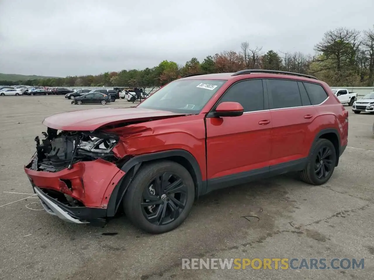 1 Photograph of a damaged car 1V2KR2CA1NC553632 VOLKSWAGEN ATLAS 2022