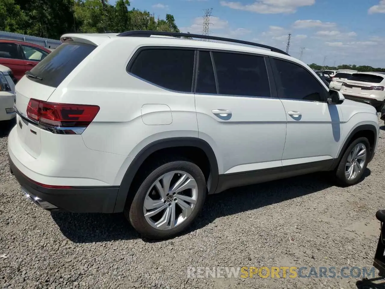 3 Photograph of a damaged car 1V2KR2CA2NC553123 VOLKSWAGEN ATLAS 2022