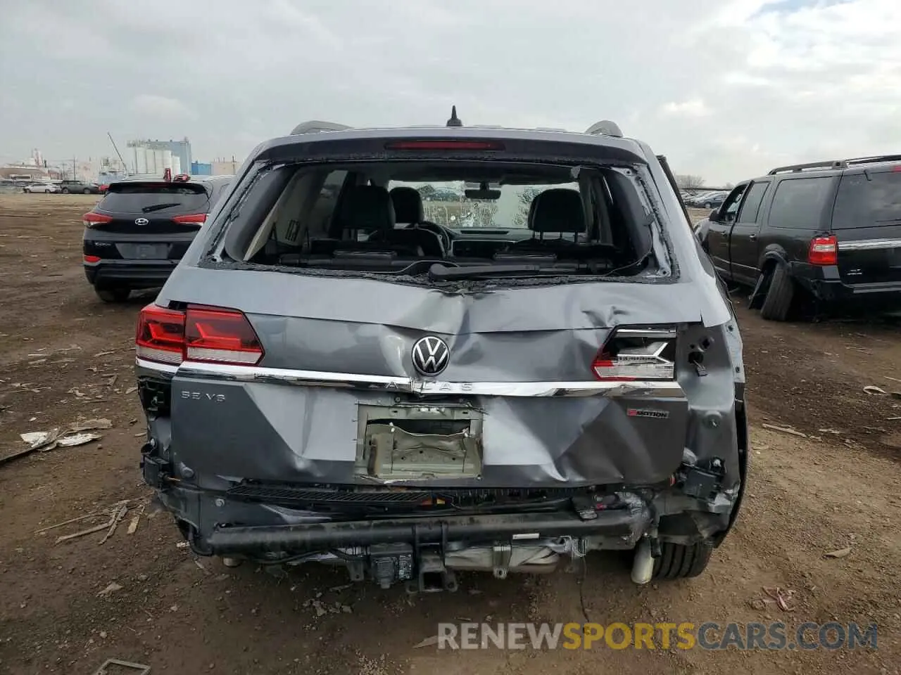 6 Photograph of a damaged car 1V2KR2CA4NC537005 VOLKSWAGEN ATLAS 2022