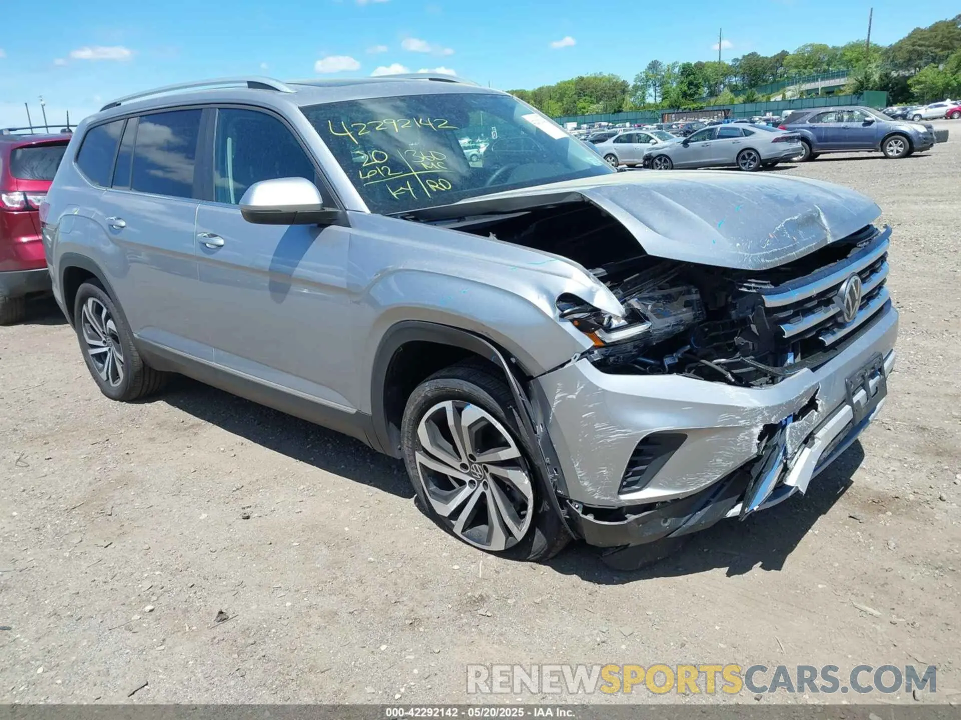 1 Photograph of a damaged car 1V2BR2CA2PC510744 VOLKSWAGEN ATLAS 2023