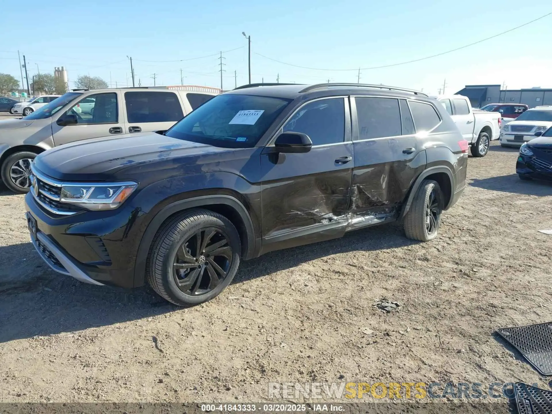 2 Photograph of a damaged car 1V2JR2CA3PC506701 VOLKSWAGEN ATLAS 2023