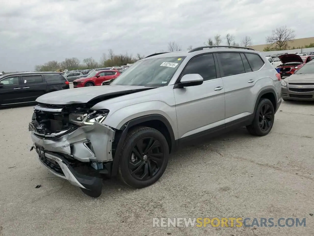 1 Photograph of a damaged car 1V2KP2CA8PC508003 VOLKSWAGEN ATLAS 2023