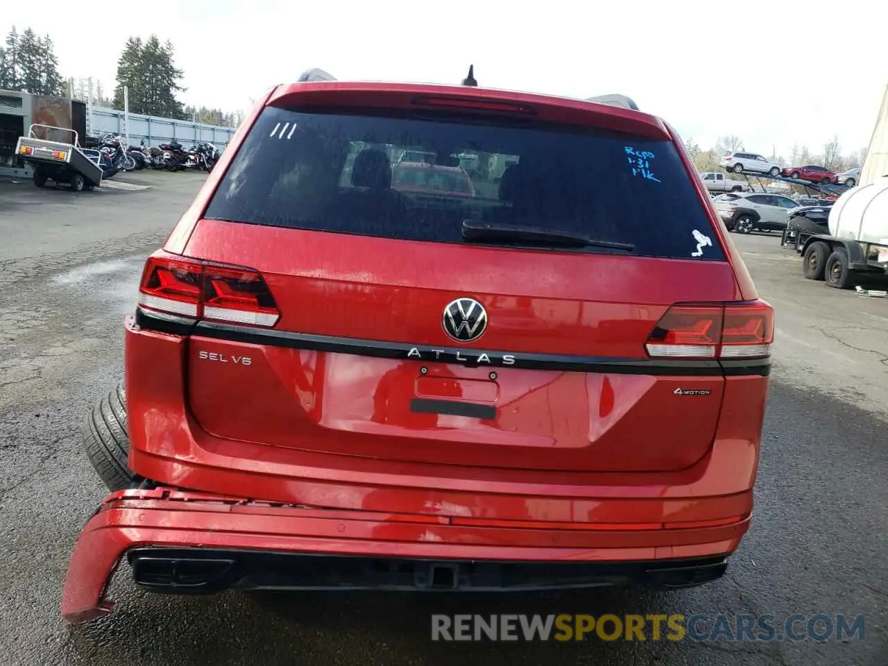 6 Photograph of a damaged car 1V2SR2CA4PC511555 VOLKSWAGEN ATLAS 2023
