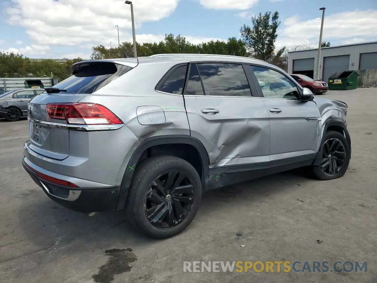 3 Photograph of a damaged car 1V2WC2CA4PC201599 VOLKSWAGEN ATLAS 2023