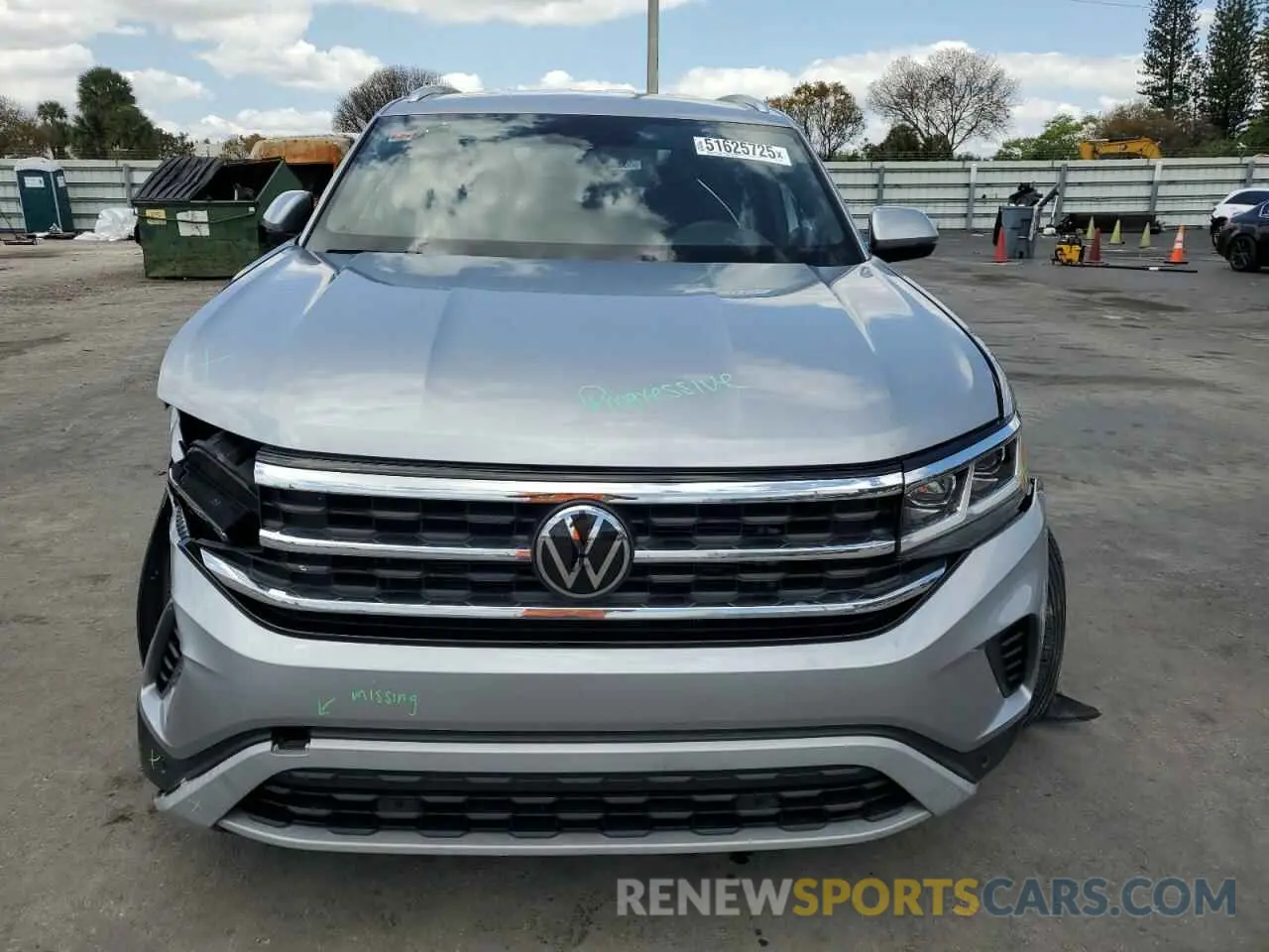 5 Photograph of a damaged car 1V2WC2CA4PC201599 VOLKSWAGEN ATLAS 2023