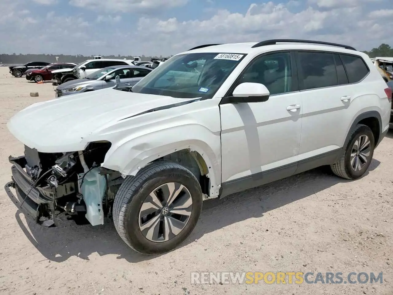 1 Photograph of a damaged car 1V2DR2CA1RC503800 VOLKSWAGEN ATLAS 2024