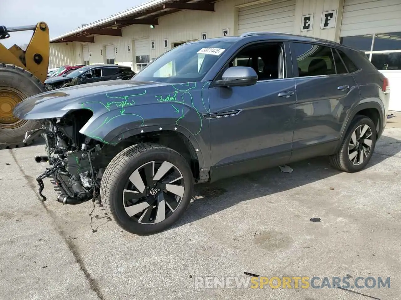 1 Photograph of a damaged car 1V2KE2CA1RC255860 VOLKSWAGEN ATLAS 2024