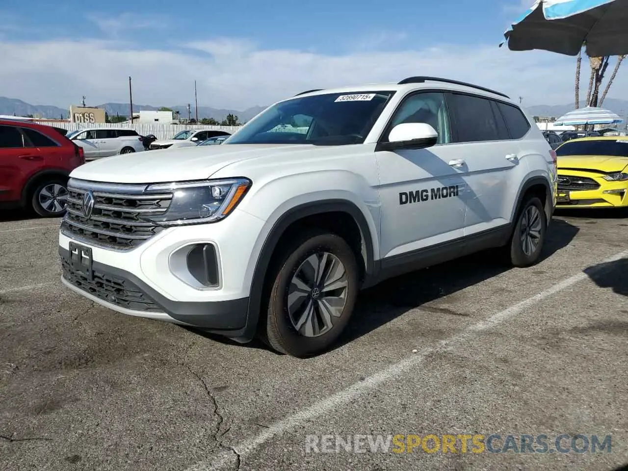 1 Photograph of a damaged car 1V2LR2CA8RC534859 VOLKSWAGEN ATLAS 2024