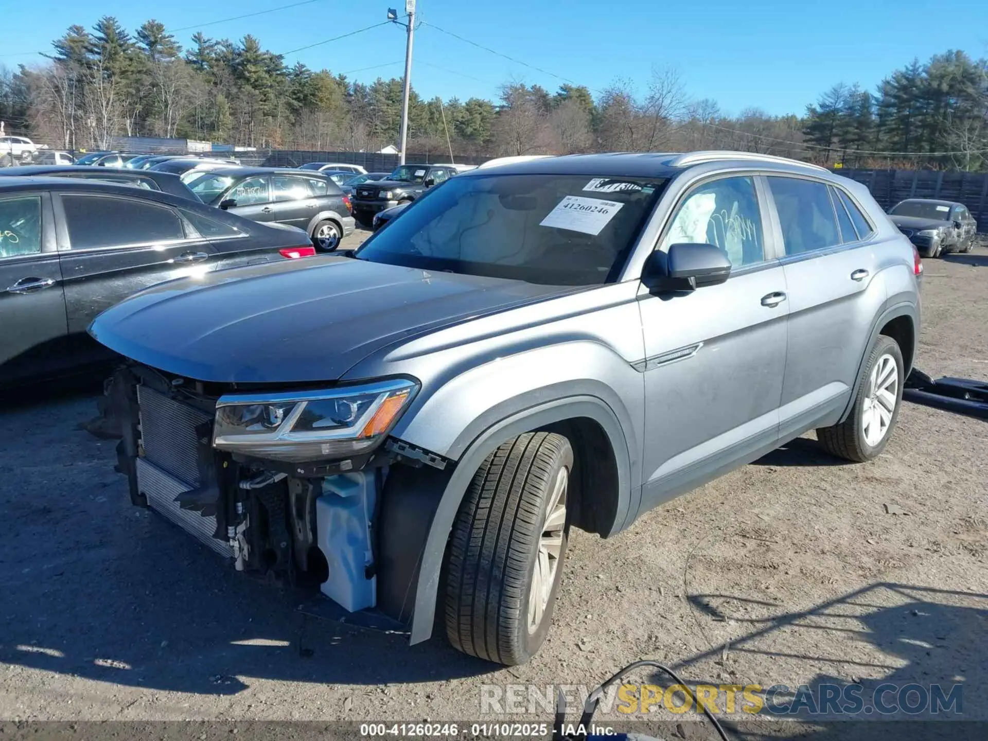 2 Photograph of a damaged car 1V21E2CA2LC212129 VOLKSWAGEN ATLAS CROSS SPORT 2020