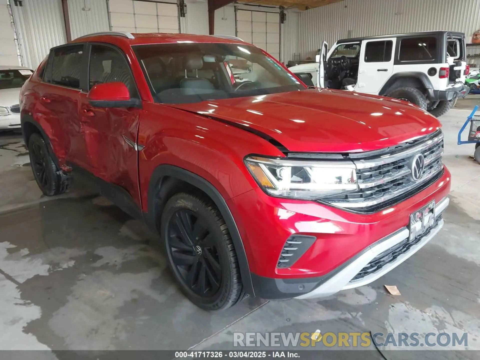 1 Photograph of a damaged car 1V2YC2CA9LC206400 VOLKSWAGEN ATLAS CROSS SPORT 2020