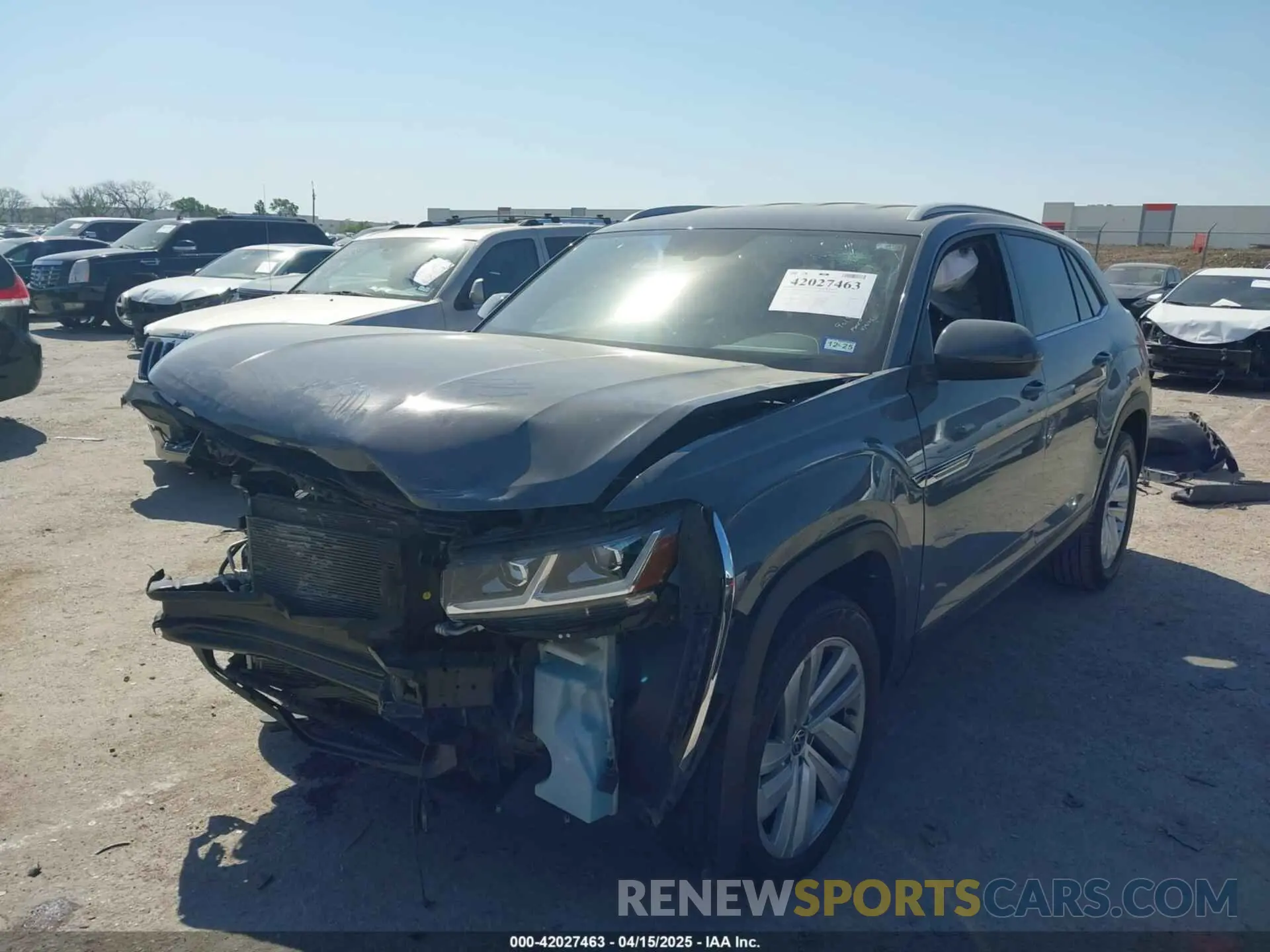 2 Photograph of a damaged car 1V2YE2CA0LC217456 VOLKSWAGEN ATLAS CROSS SPORT 2020