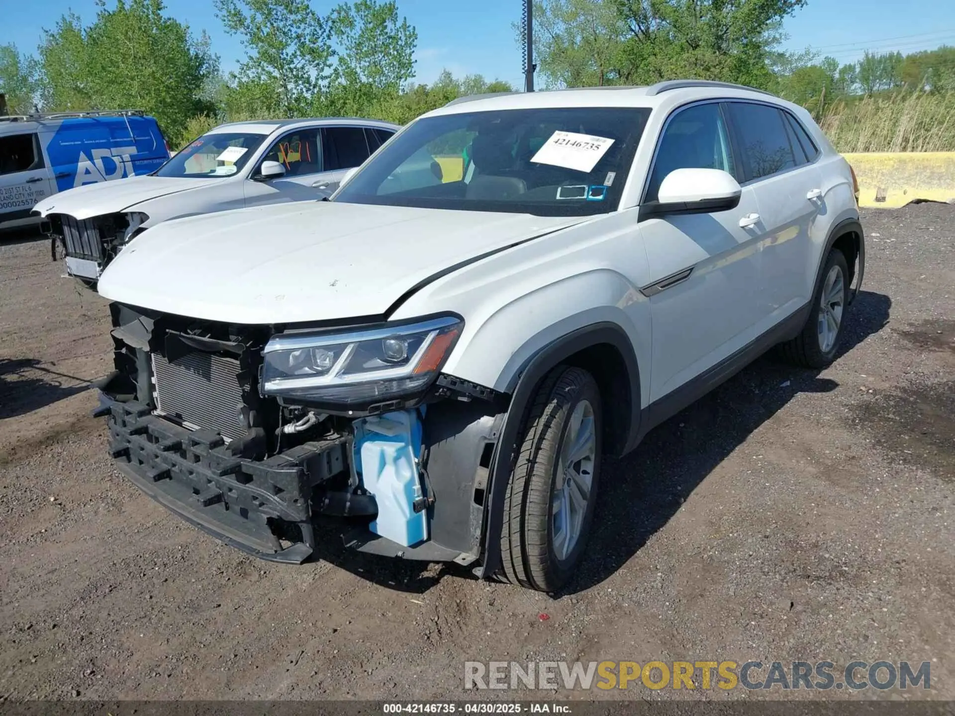 2 Photograph of a damaged car 1V2BC2CA4MC221989 VOLKSWAGEN ATLAS CROSS SPORT 2021