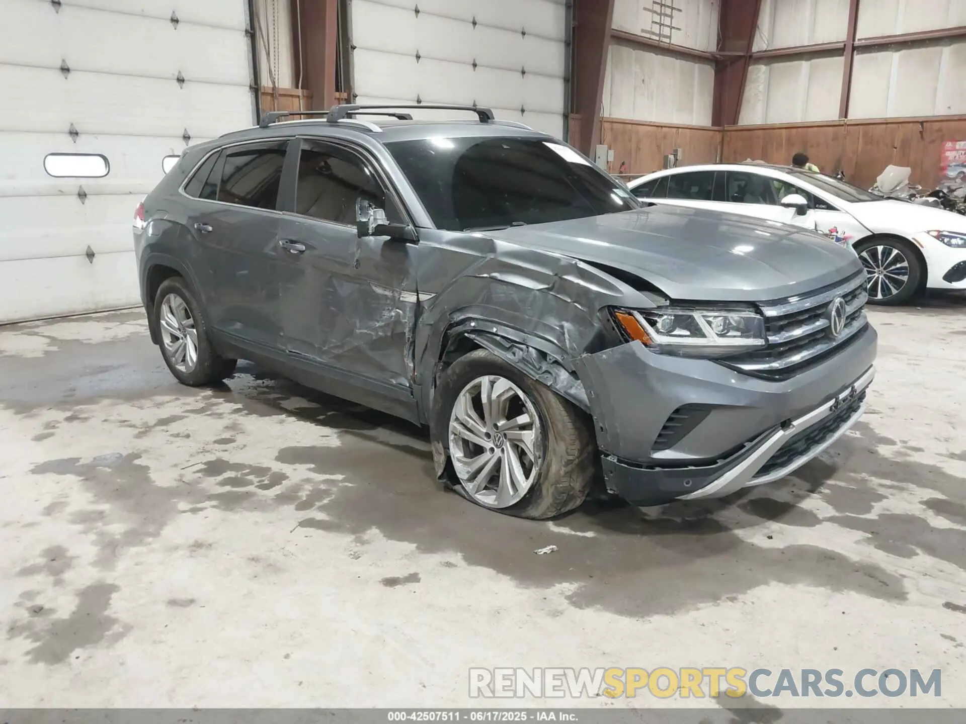 1 Photograph of a damaged car 1V2BE2CA6MC203777 VOLKSWAGEN ATLAS CROSS SPORT 2021
