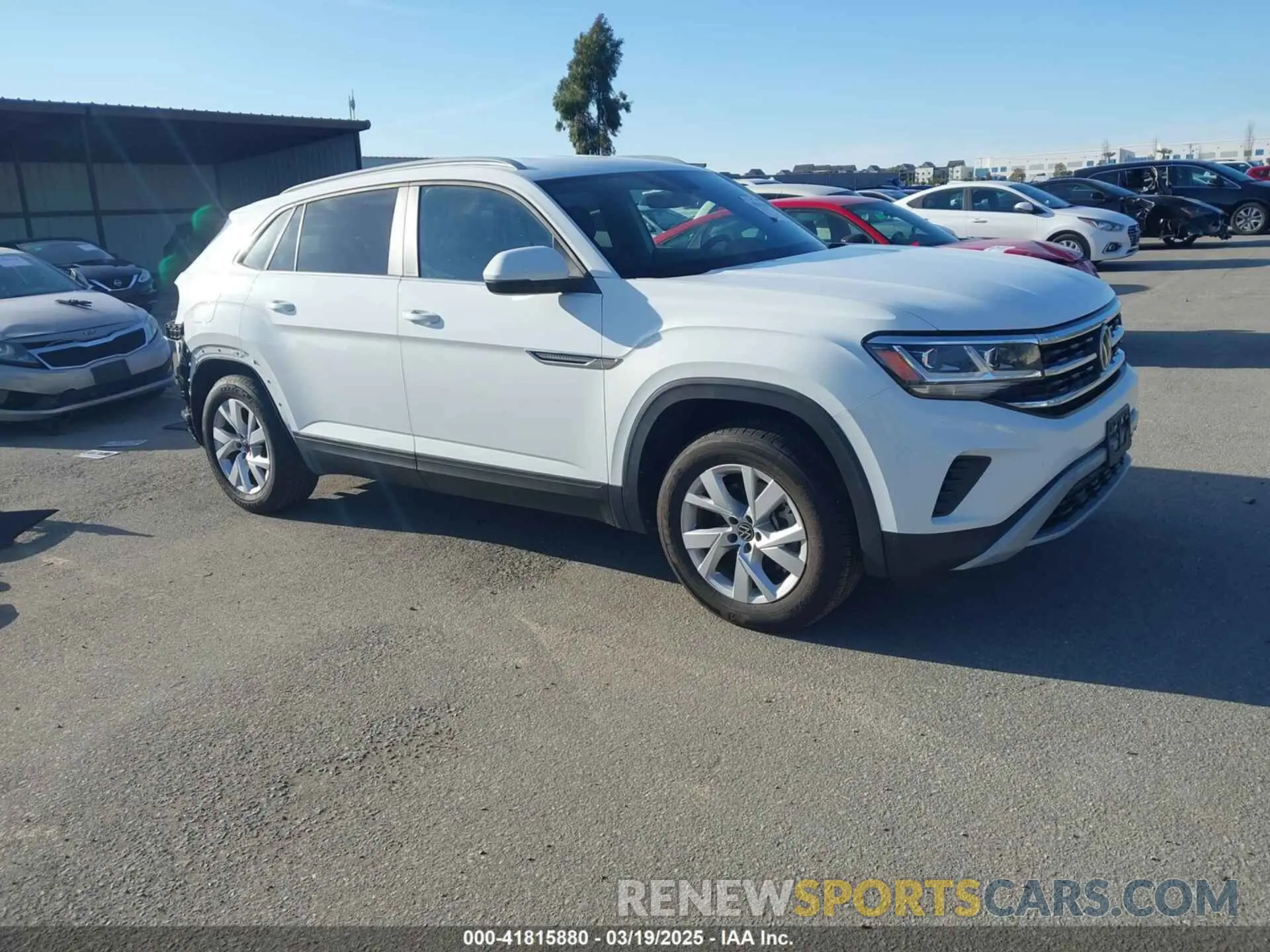 1 Photograph of a damaged car 1V2GC2CA1MC228064 VOLKSWAGEN ATLAS CROSS SPORT 2021