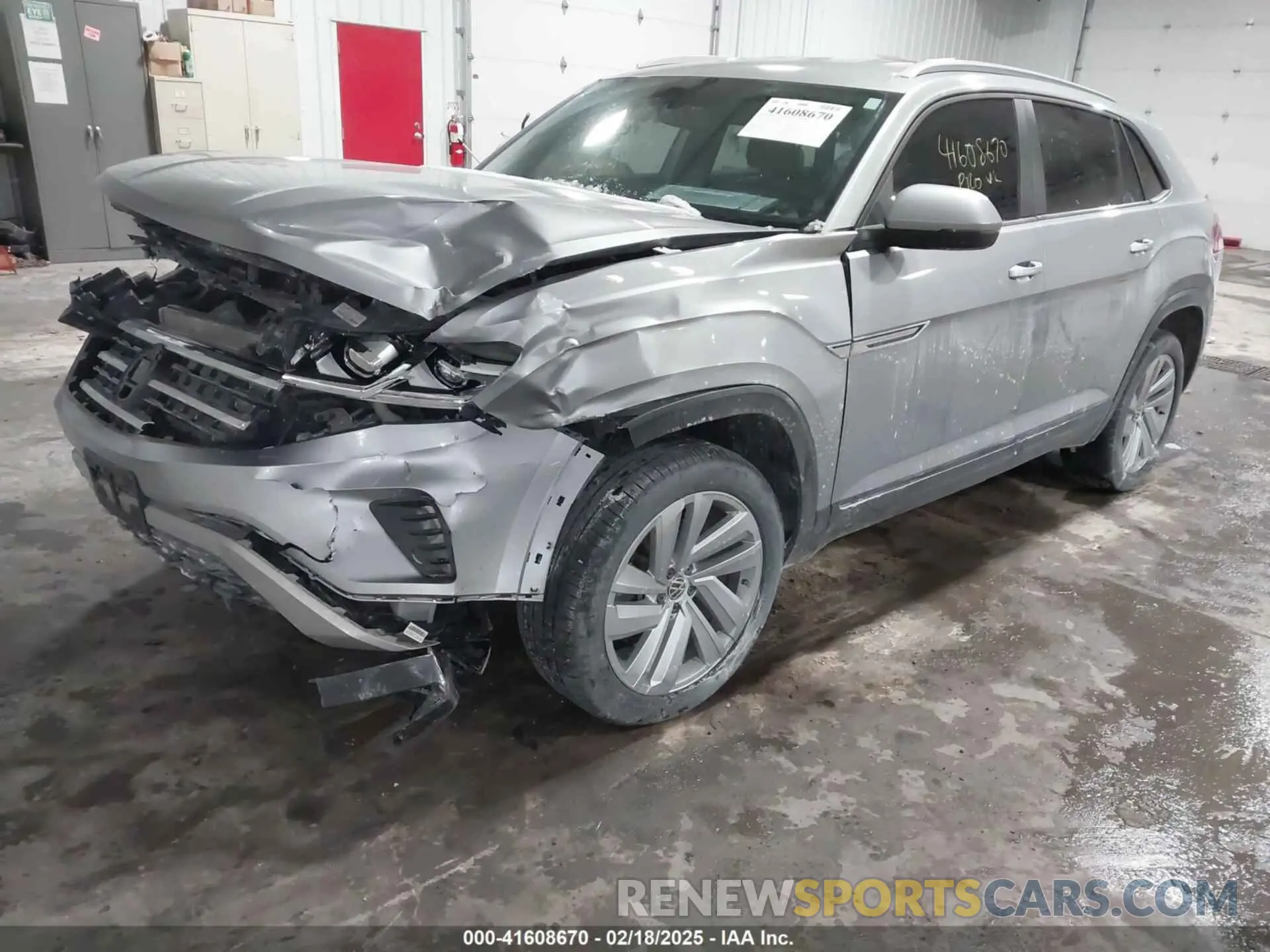 2 Photograph of a damaged car 1V2HE2CA9MC219076 VOLKSWAGEN ATLAS CROSS SPORT 2021