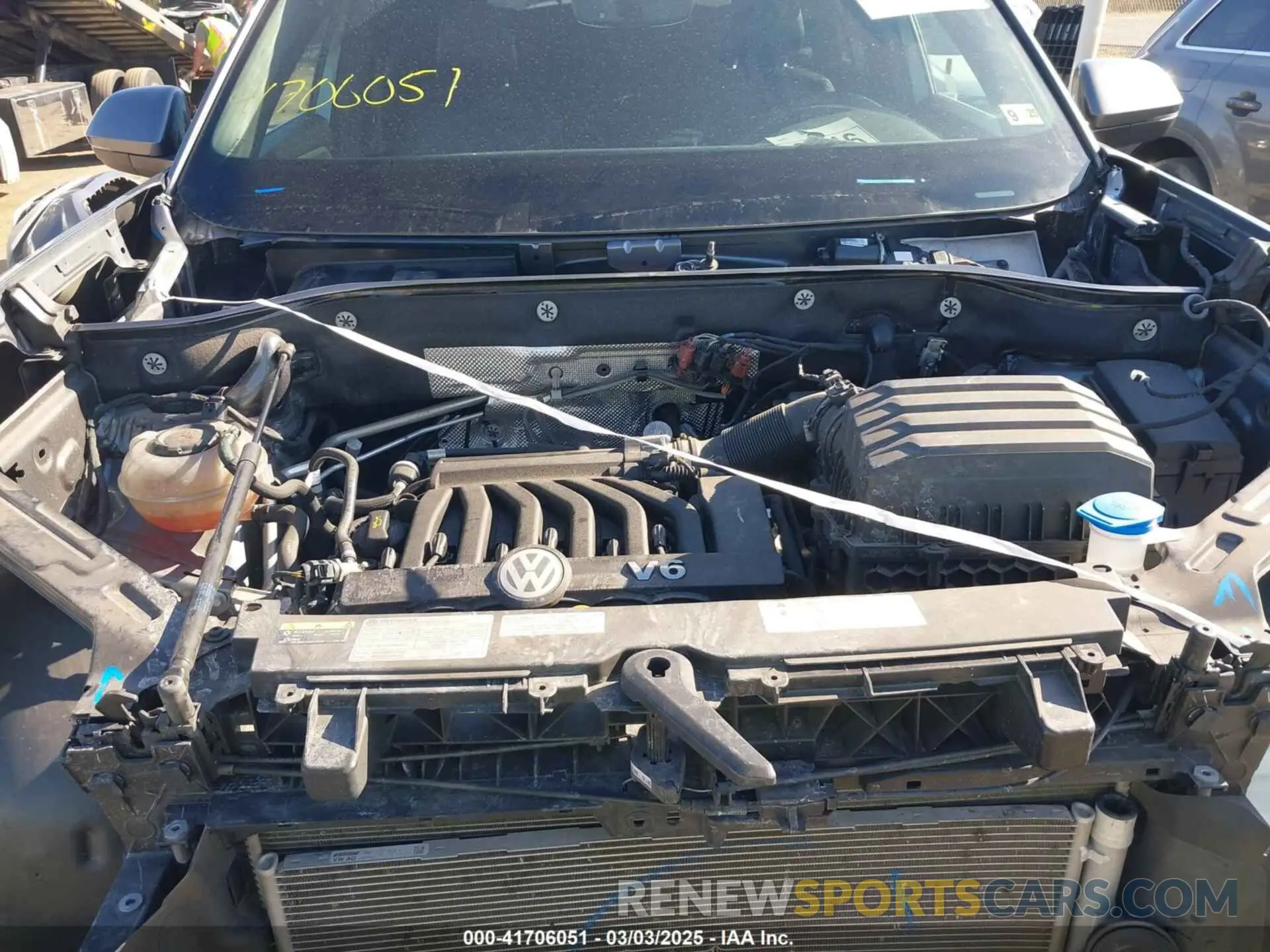 10 Photograph of a damaged car 1V2JE2CA6MC219358 VOLKSWAGEN ATLAS CROSS SPORT 2021