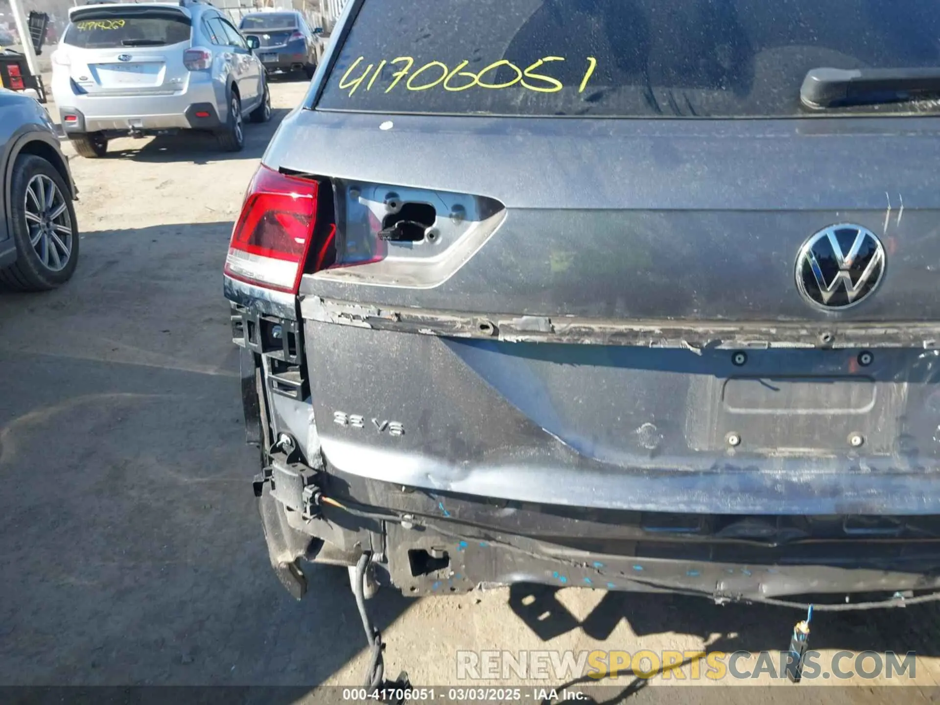 6 Photograph of a damaged car 1V2JE2CA6MC219358 VOLKSWAGEN ATLAS CROSS SPORT 2021
