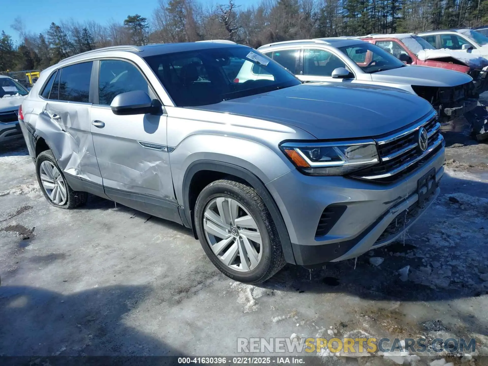1 Photograph of a damaged car 1V2KE2CA4MC228516 VOLKSWAGEN ATLAS CROSS SPORT 2021