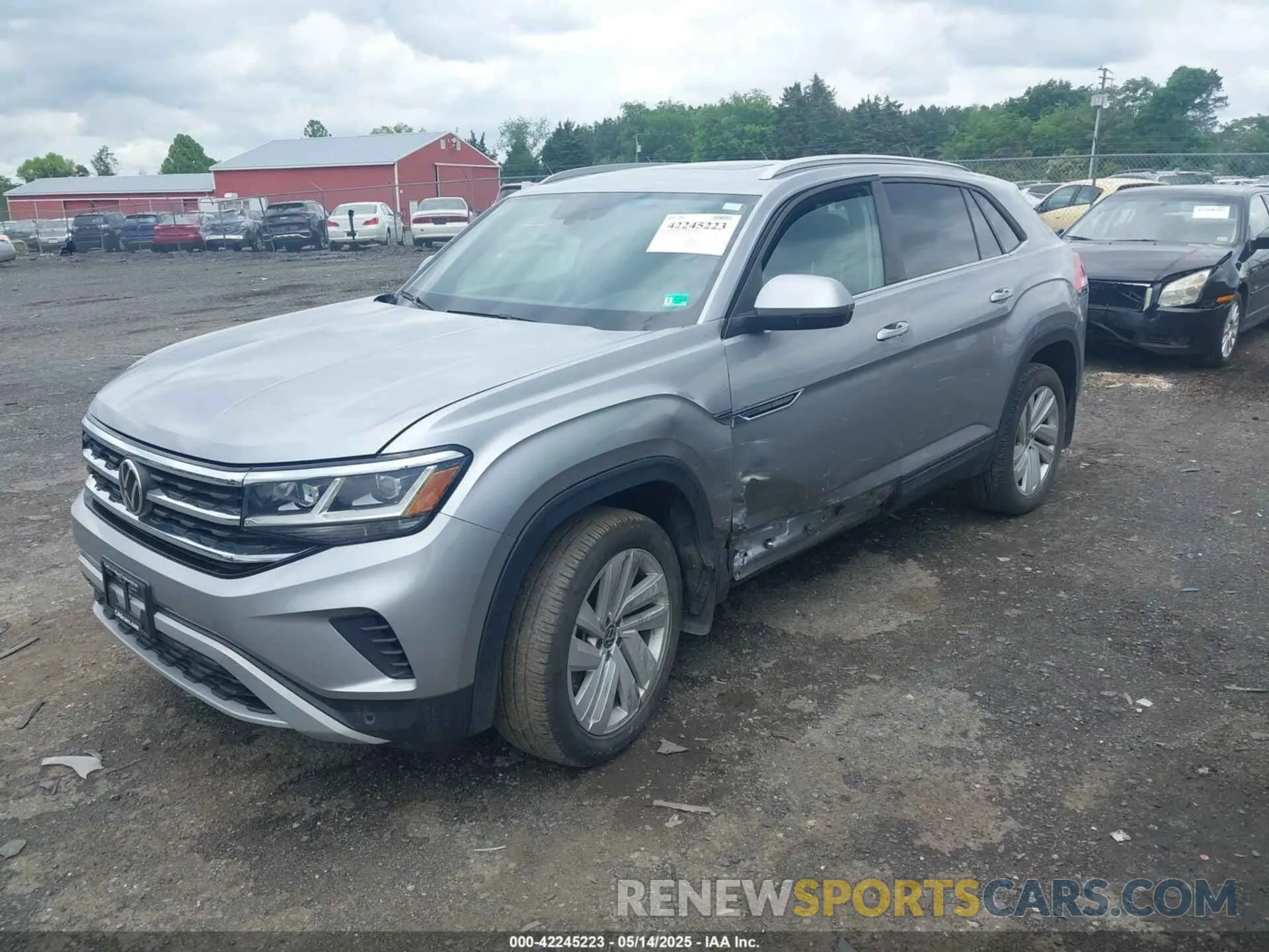 2 Photograph of a damaged car 1V2KE2CA8MC205241 VOLKSWAGEN ATLAS CROSS SPORT 2021