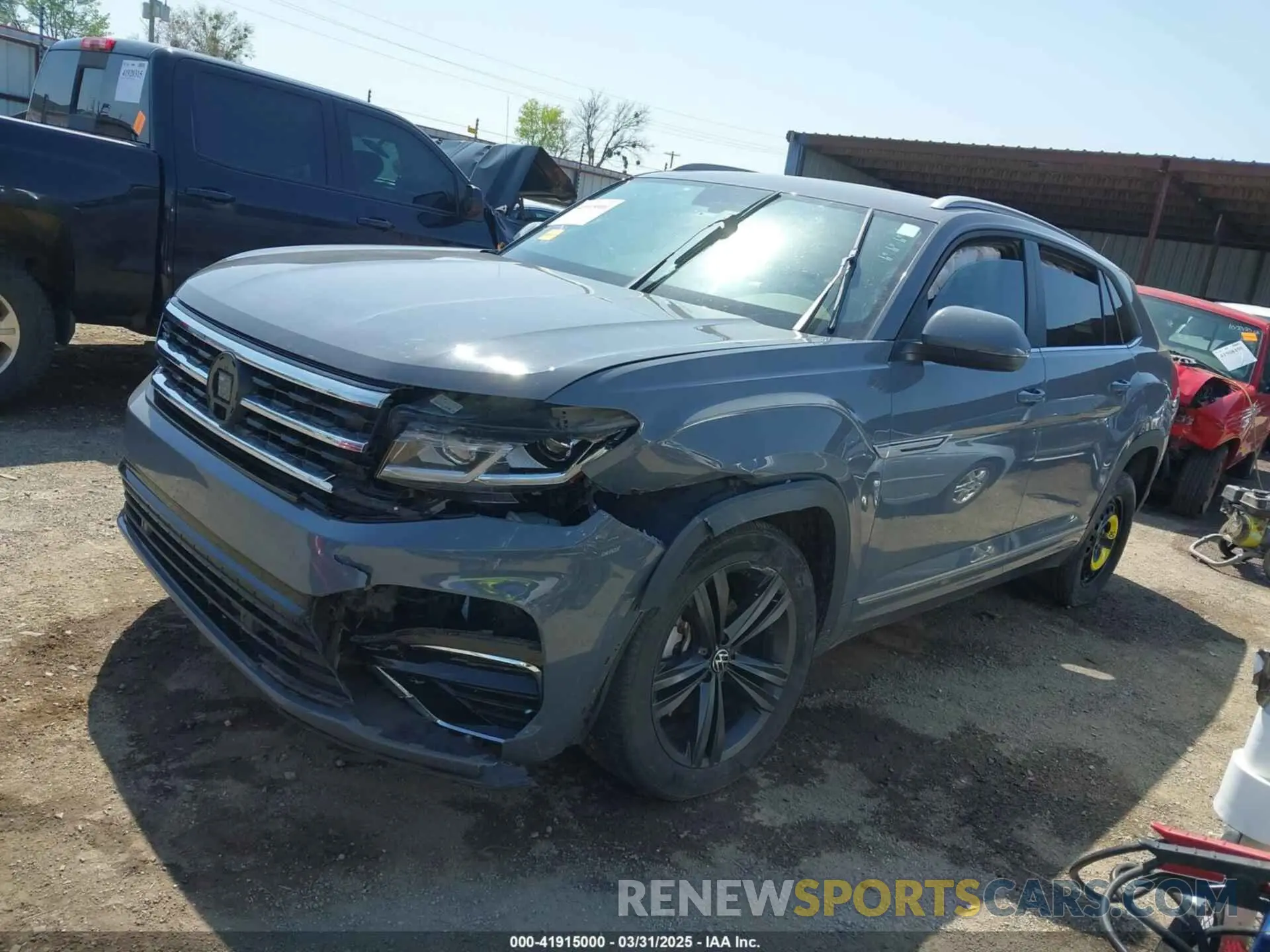 2 Photograph of a damaged car 1V2PE2CA4MC209096 VOLKSWAGEN ATLAS CROSS SPORT 2021